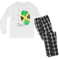 It's In My Dna Jamaica Genetic Jamaican Roots Jamaican Pride T Shirt Men's Long Sleeve Pajama Set | Artistshot