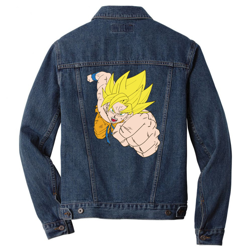 Goku Men Denim Jacket by haydar | Artistshot