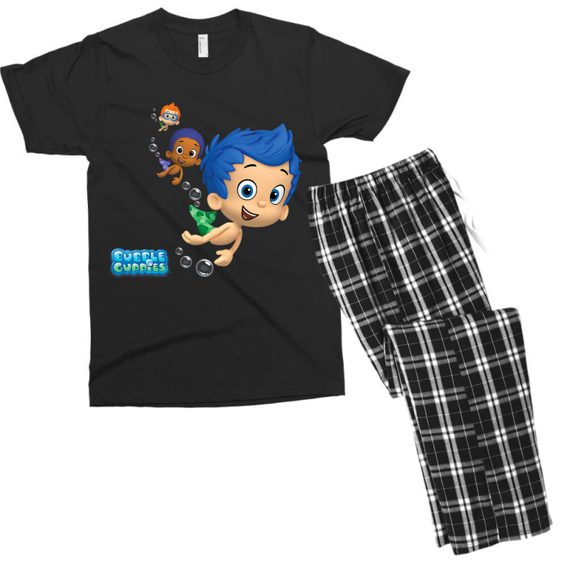 Bubble Guppies Gil, Goby And Nonny Men's T-shirt Pajama Set | Artistshot