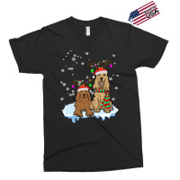 Cute Christmas Cocker Spaniel Santa Hats Reindeer Dog Owner Exclusive T-shirt | Artistshot