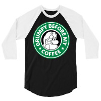 Grumpy Before My Coffee 3/4 Sleeve Shirt | Artistshot