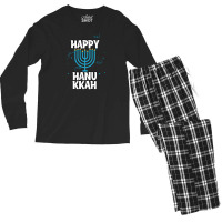 Happy Hanukkah Men's Long Sleeve Pajama Set | Artistshot