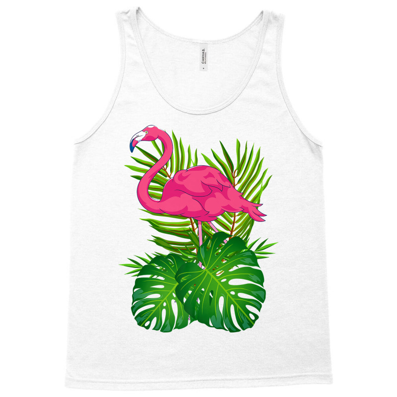 Wildlife Tropical Animal Exotic Bird Lover Pink Flamingo Premium T Shi Tank Top by cm-arts | Artistshot