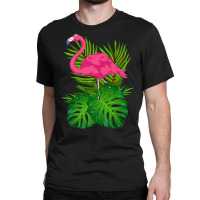 Wildlife Tropical Animal Exotic Bird Lover Pink Flamingo Premium T Shi Classic T-shirt | Artistshot