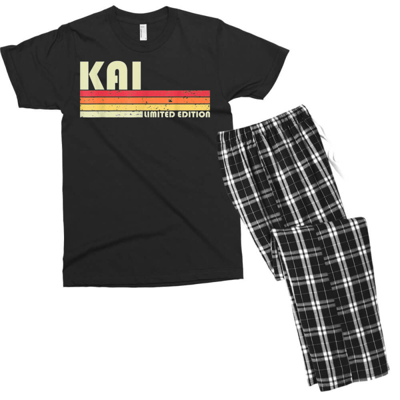 Kai Gift Name Personalized Funny Retro Vintage Birthday Men's T-shirt Pajama Set | Artistshot