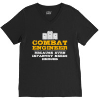 Combat Engineer Engineer Gifts Army Engineering For Fans V-neck Tee | Artistshot