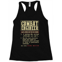 Combat Engineer Dictionary Term For Fans Racerback Tank | Artistshot