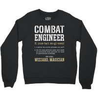 Combat Engineer Funny Engineering Dictionary Term Definition For Fans Crewneck Sweatshirt | Artistshot