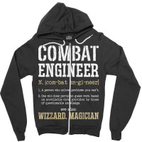 Combat Engineer Funny Engineering Dictionary Term Definition For Fans Zipper Hoodie | Artistshot