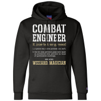 Combat Engineer Funny Engineering Dictionary Term Definition For Fans Champion Hoodie | Artistshot