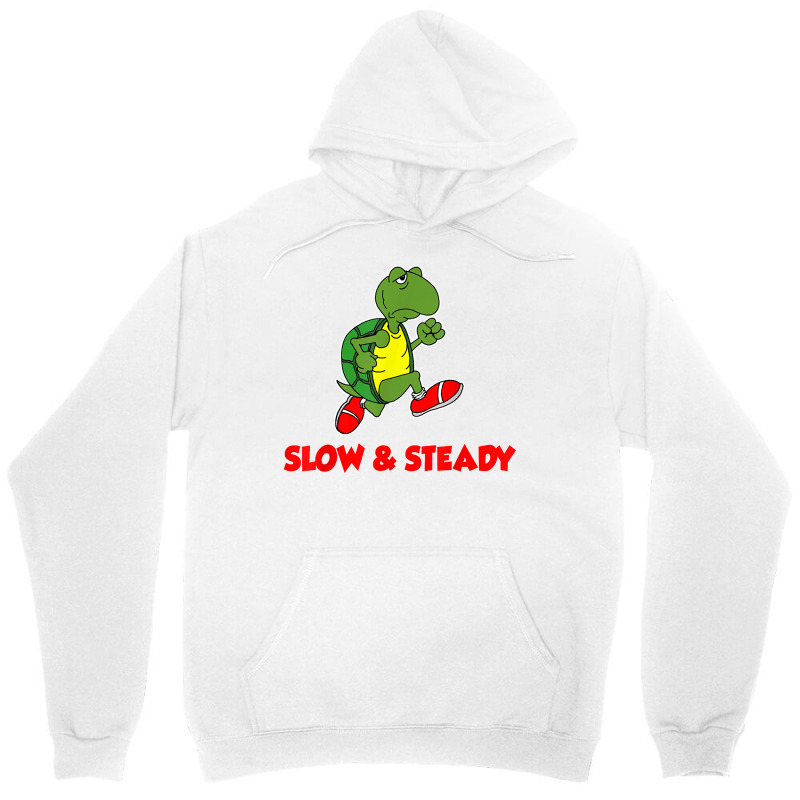 Slow And Steady Runner Funny Running Cartoon Turtle T Shirt Unisex Hoodie by mantewipuortog | Artistshot