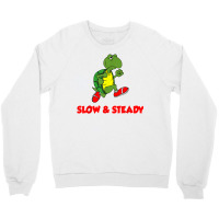 Slow And Steady Runner Funny Running Cartoon Turtle T Shirt Crewneck Sweatshirt | Artistshot