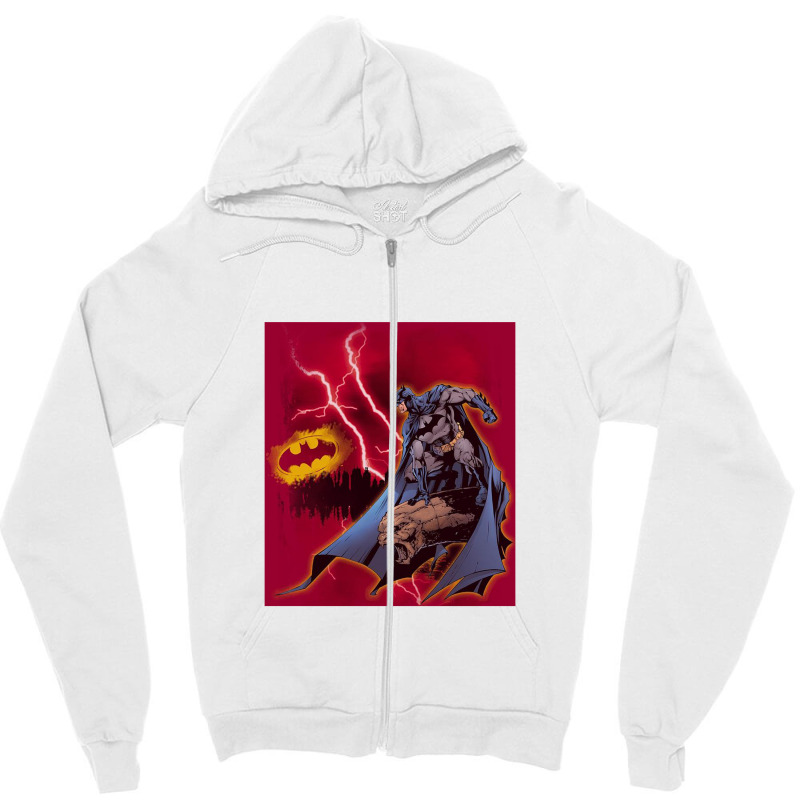 Man, Lightning Strikes Zipper Hoodie by vincetheenemy | Artistshot