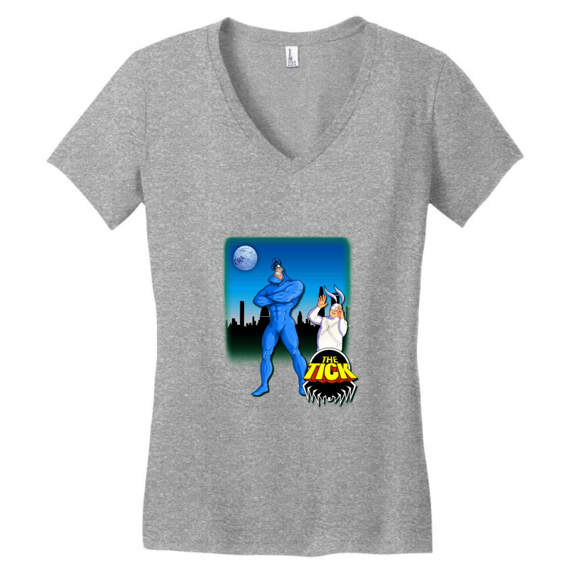 The Tick Women's V-Neck T-Shirt by kiamadalee | Artistshot