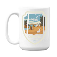 Washington Olympic National Park Retro Vintage Design Gift 15 Oz Coffee Mug | Artistshot