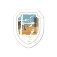 Washington Olympic National Park Retro Vintage Design Gift Sticker | Artistshot