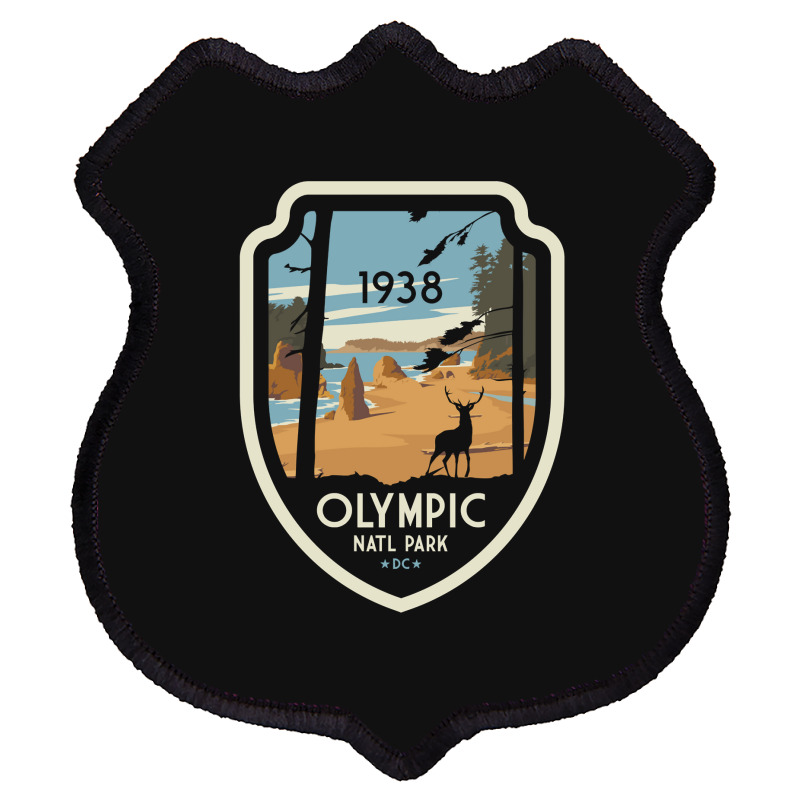 Washington Olympic National Park Retro Vintage Design Gift Shield Patch | Artistshot