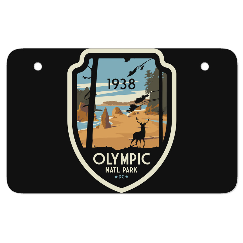 Washington Olympic National Park Retro Vintage Design Gift Atv License Plate | Artistshot