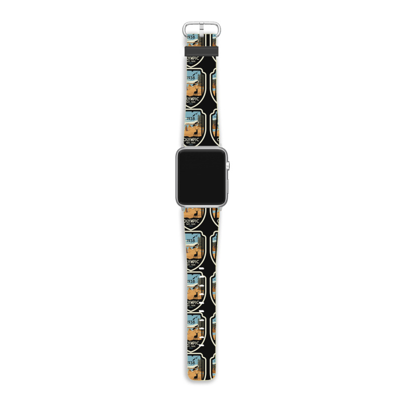 Washington Olympic National Park Retro Vintage Design Gift Apple Watch Band | Artistshot