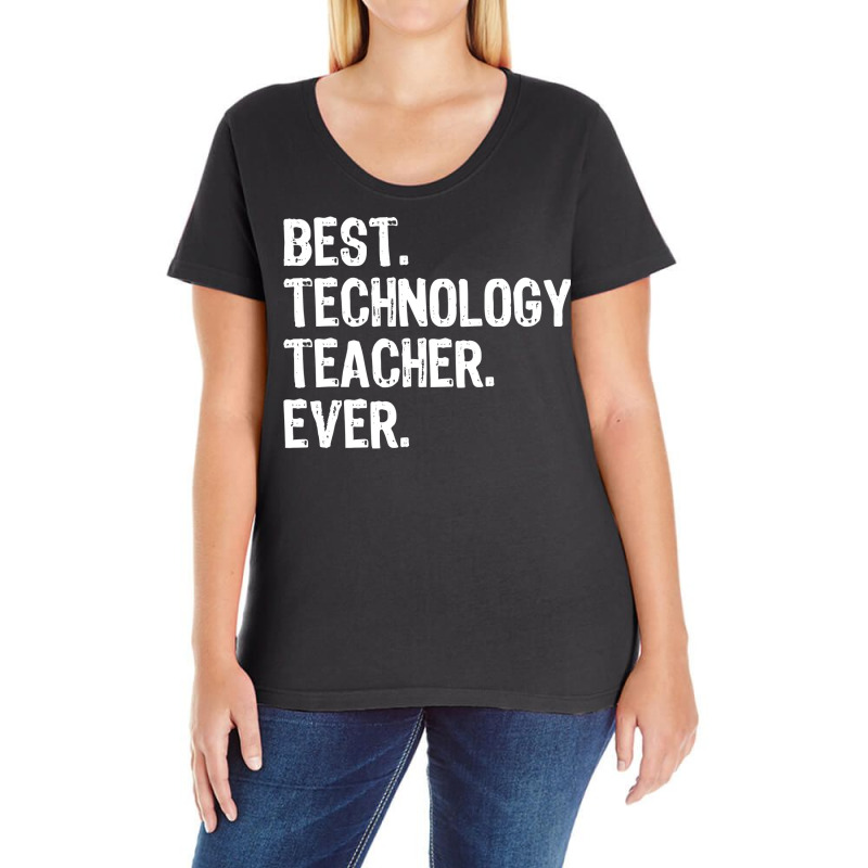 Best Technology Teacher Ever Gift  Christmas Ladies Curvy T-Shirt by badieu97 | Artistshot