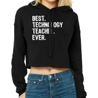 Best Technology Teacher Ever Gift  Christmas Cropped Hoodie | Artistshot