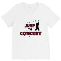 Jump The Concert V-neck Tee | Artistshot