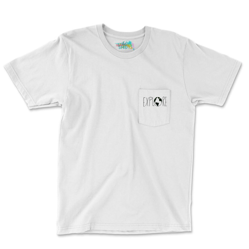 Explore The Globe Pocket T-shirt | Artistshot