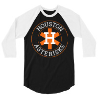 Houston Asterisks Cheated In 2017 Funny Baseball For Fans T Shirt 3/4 Sleeve Shirt | Artistshot