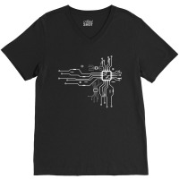 Cpu Heart Chipset Board Electrical Electronic Engineer For Fans V-neck Tee | Artistshot