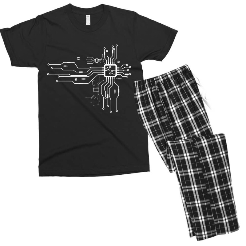 Cpu Heart Chipset Board Electrical Electronic Engineer For Fans Men's T-shirt Pajama Set by TacitaSylvester | Artistshot