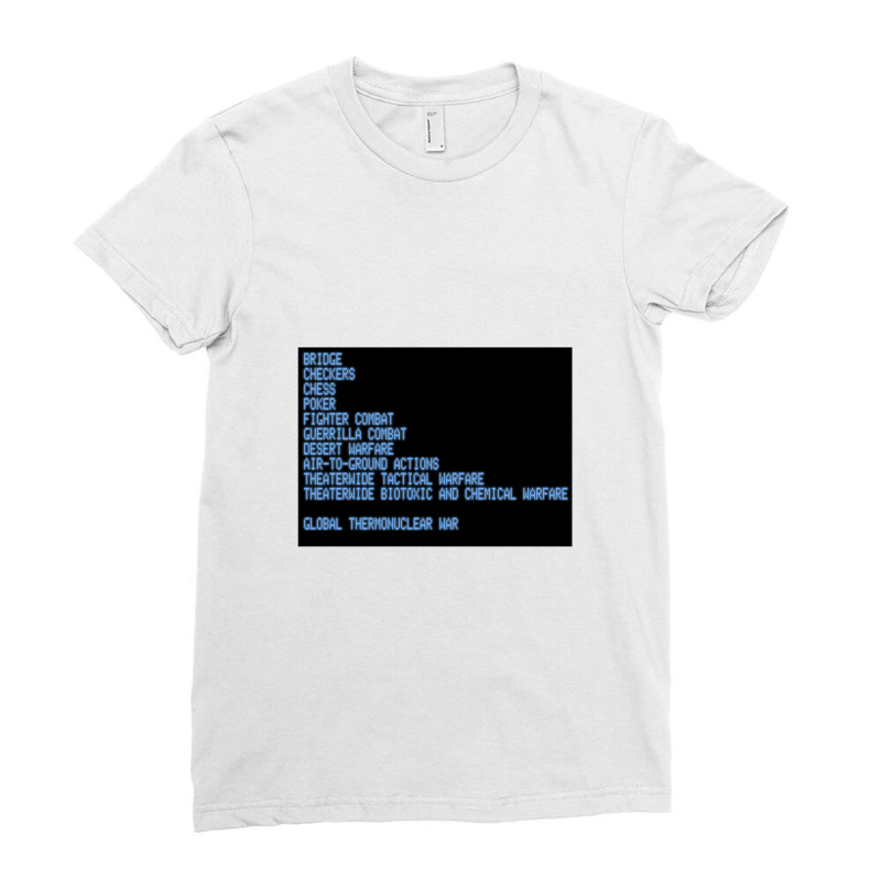 Wargames Selection Screen   Wargames Ladies Fitted T-Shirt by kiamadalee | Artistshot