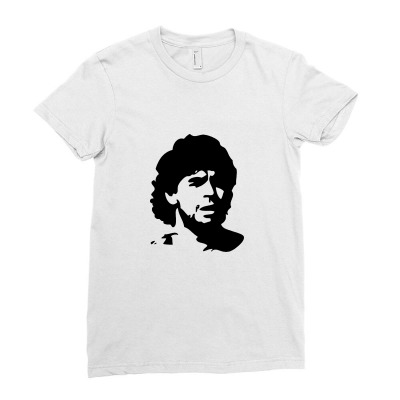 Diego Maradona Ladies Fitted T-shirt Designed By Teeshop