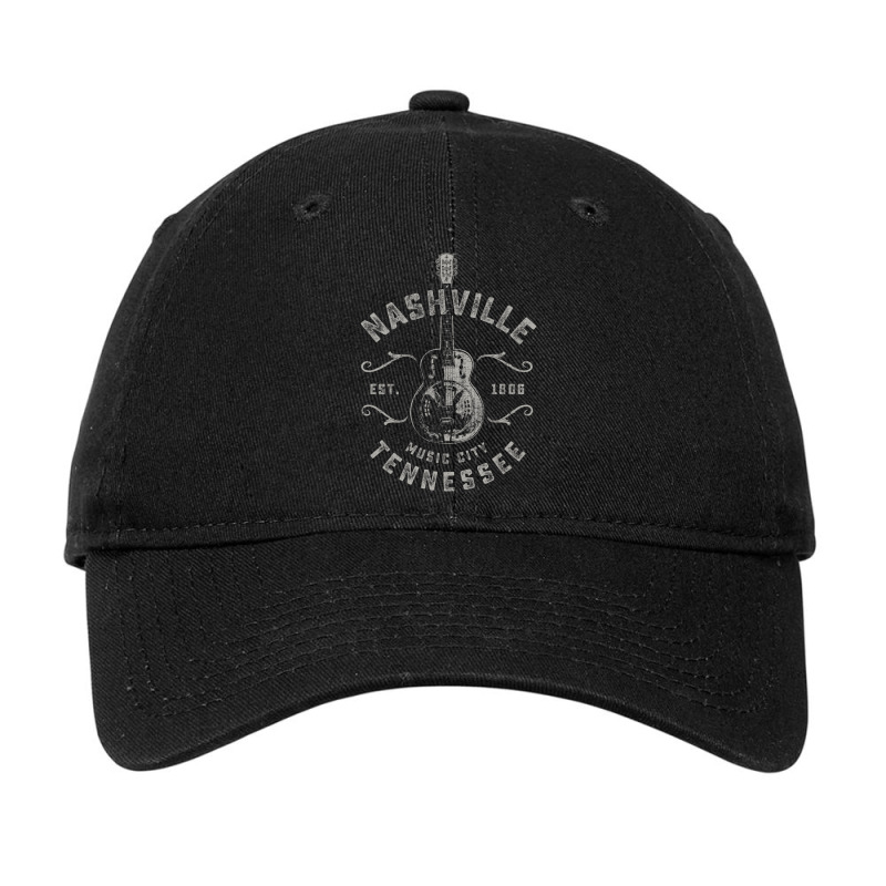 Nashville Music City Usa Vintage Adjustable Cap | Artistshot