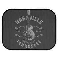 Nashville Music City Usa Vintage Rear Car Mat | Artistshot