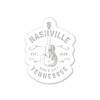 Nashville Music City Usa Vintage Sticker | Artistshot