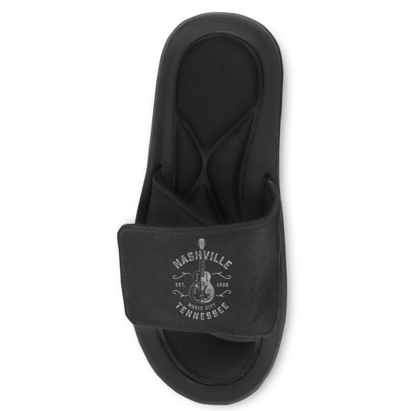 Nashville Music City Usa Vintage Slide Sandal | Artistshot