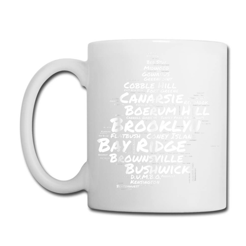 Brooklyn New York Neighborhoods Word Cloud Brooklyn T Shirt Coffee Mug | Artistshot