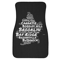 Brooklyn New York Neighborhoods Word Cloud Brooklyn T Shirt Front Car Mat | Artistshot