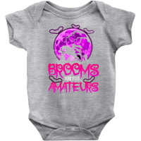 Brooms Are For Amateurs Funny Halloween Horse Lover Witch T Shirt Baby Bodysuit | Artistshot