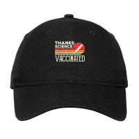 Thanks Science Vaccinated Retro Vintage Pro Vaccine Adjustable Cap | Artistshot