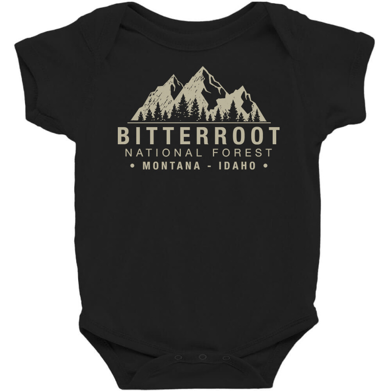 Bitterroot National Forest Montana Idaho Pullover Baby Bodysuit by badieu97 | Artistshot