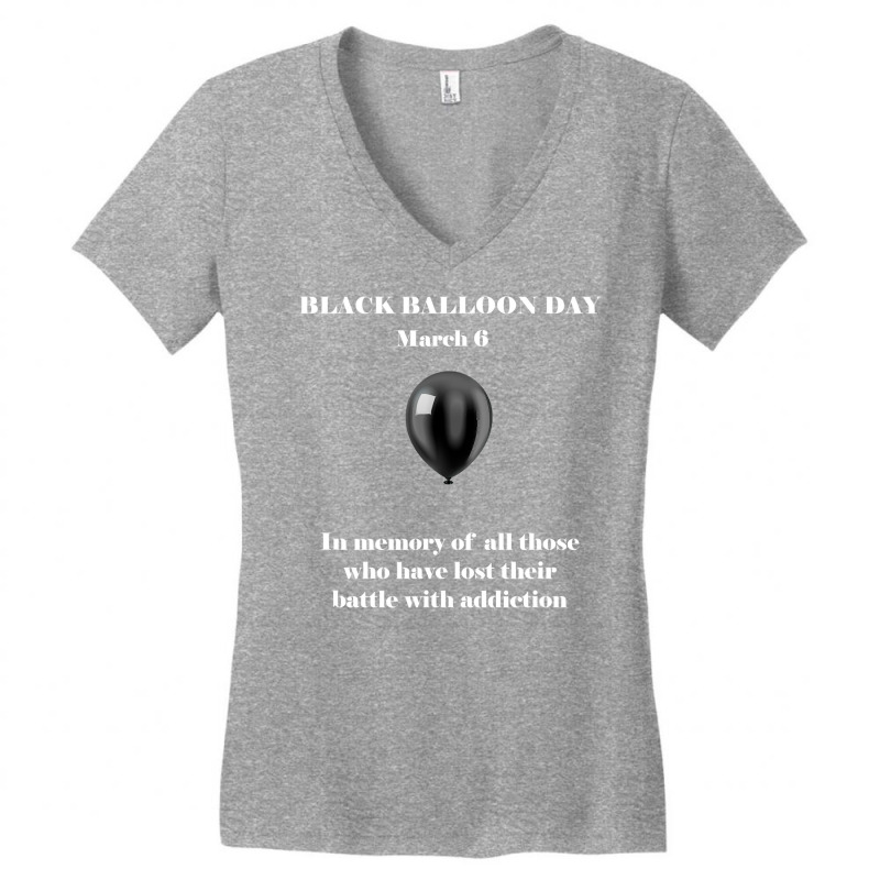 Black Balloon Day Overdose Awareness Addition T Women's V-neck T-shirt | Artistshot