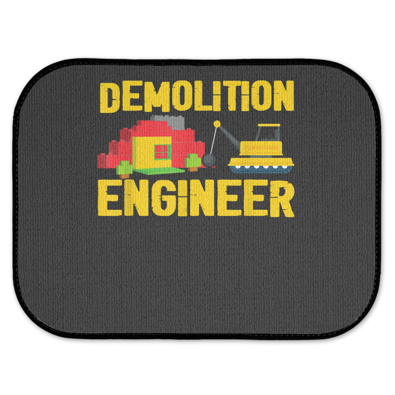 Demolition Engineer Master Builder Building Blocks Bricks For Fans Rear Car Mat | Artistshot