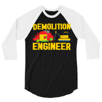 Demolition Engineer Master Builder Building Blocks Bricks For Fans 3/4 Sleeve Shirt | Artistshot