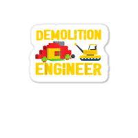 Demolition Engineer Master Builder Building Blocks Bricks For Fans Sticker | Artistshot