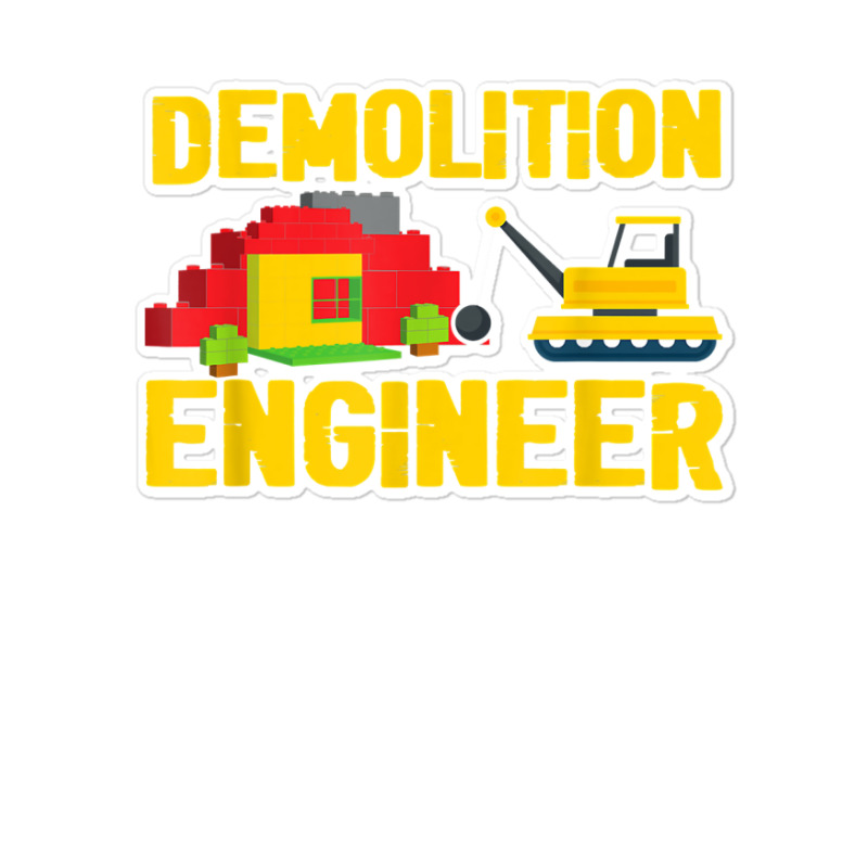 Demolition Engineer Master Builder Building Blocks Bricks For Fans Sticker | Artistshot