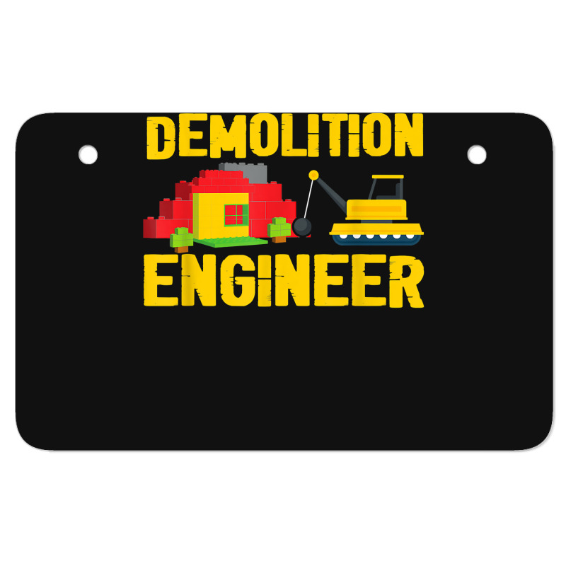 Demolition Engineer Master Builder Building Blocks Bricks For Fans Atv License Plate | Artistshot