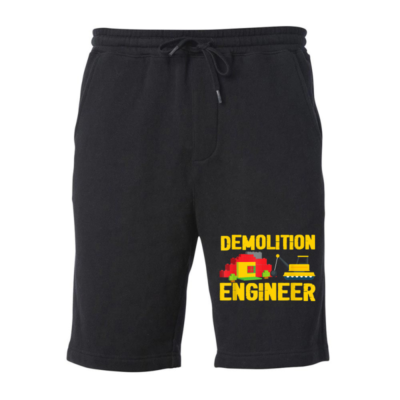 Demolition Engineer Master Builder Building Blocks Bricks For Fans Fleece Short | Artistshot