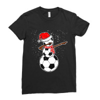 Dabbing Snowman Soccer Ladies Fitted T-shirt | Artistshot