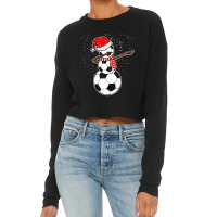 Dabbing Snowman Soccer Cropped Sweater | Artistshot